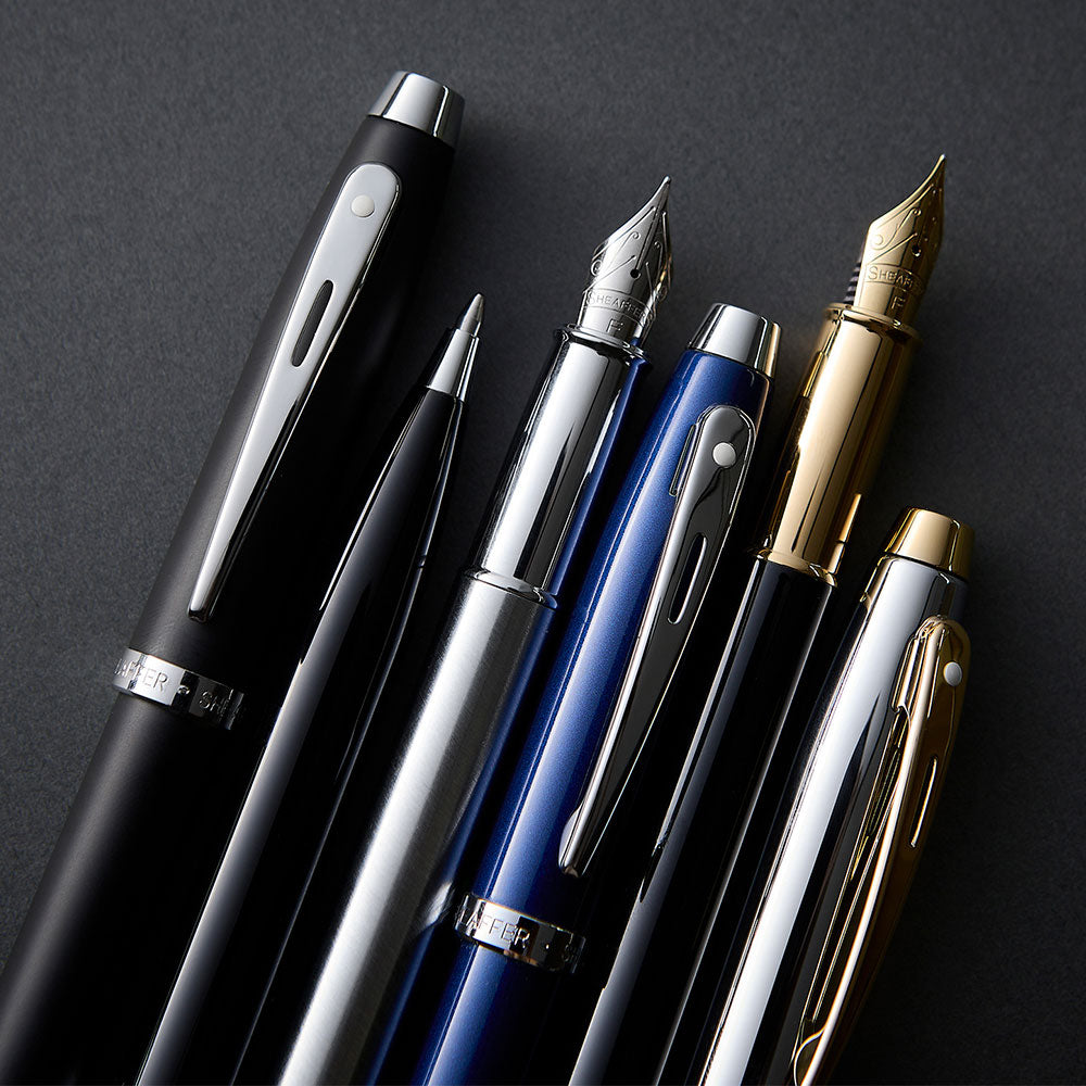 SHEAFFER 黒 万年筆 シェーファー シェーファー 300 SGC9314PN [ブラック&クローム