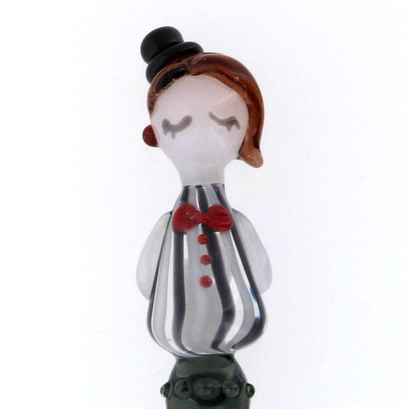 グラスカオリア おしゃLady モガちゃん（ストライプ柄） ガラスペン