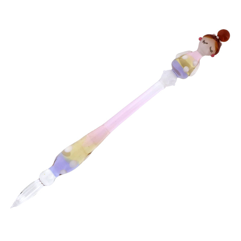 グラスカオリア　おしゃLady　まるんちゃん（水玉柄）　ガラスペン