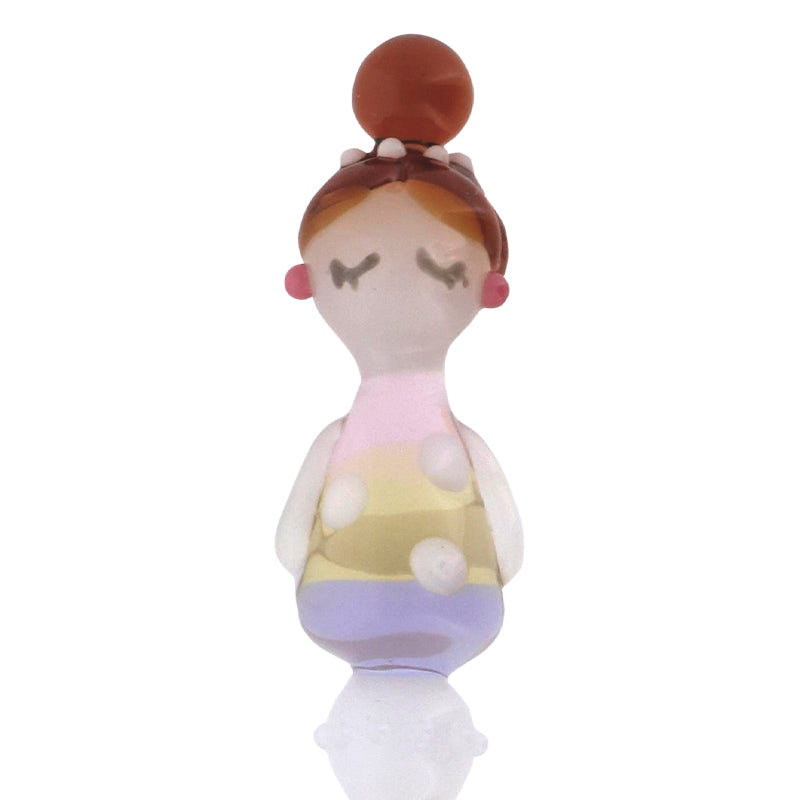 グラスカオリア　おしゃLady　まるんちゃん（水玉柄）　ガラスペン