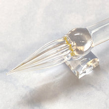 Load image into Gallery viewer, Kokeshi Ribbon Cane Drops Mimosa Glass Pen
