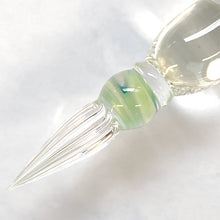 Load image into Gallery viewer, Kokeshi Ribbon Cane Popping Candy Spring Green Glass Pen
