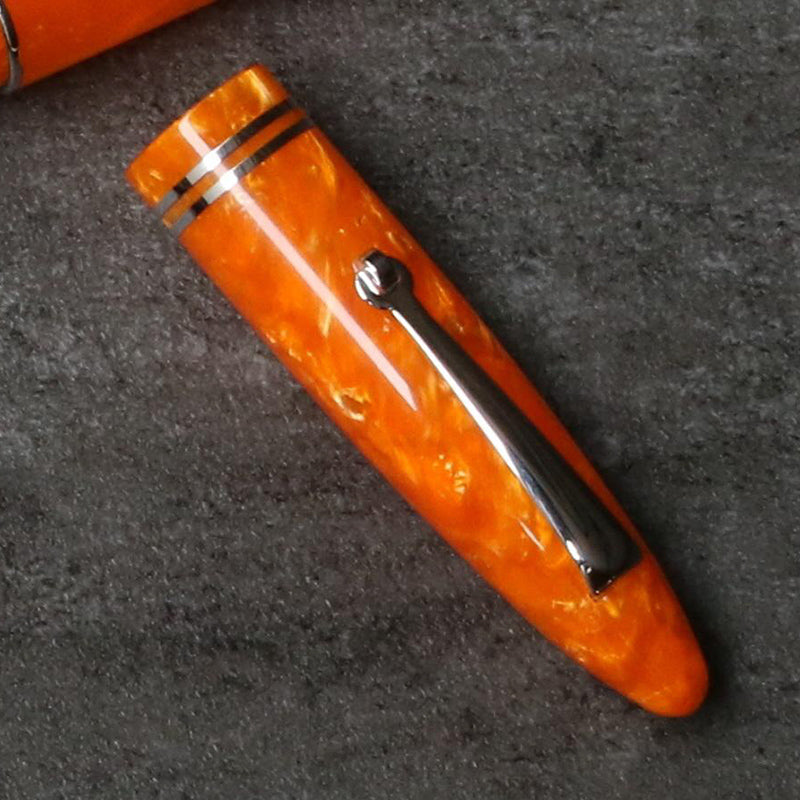 公式 レオナルド オフィチーナ イタリアーナ フローレ オレンジ 万年筆