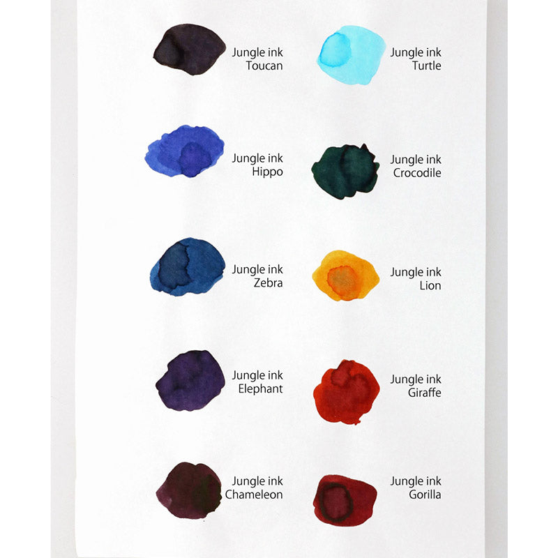 モンテベルデ ミニボトルインク ジャングルシリーズ クロコダイル